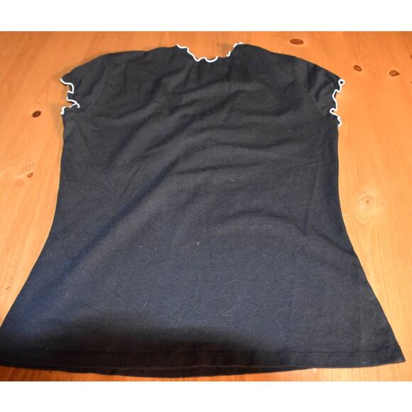 Ann Taylor, Black Cap Sleeve Tee, Women's Small, LN/EGU - Picture 2 of 4